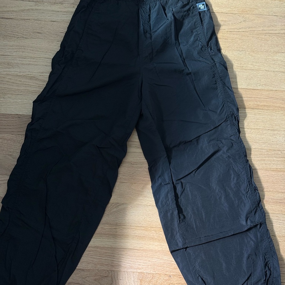 Stradivarius Black Cargo Pants